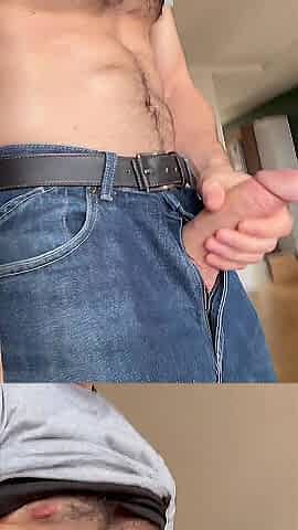 Stud moaning until this guy blow a giant load. French immodest talk