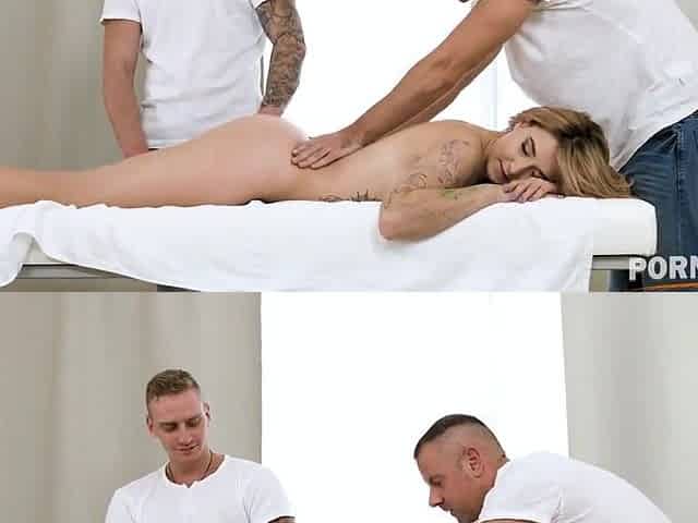 Iris Kiss - Erotic Massage Leads To Having Her Tight Snatch And Ass Slammed