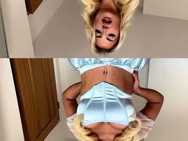 Amateur blond girl with big boobs getting fucked