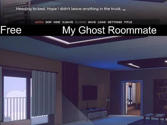 My Ghost Roommate (free game itchio) Visual Novel, 2D, Adult, Eroge, Erotic, Romance, supernatural, game