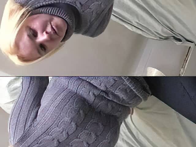 The chubby neighbor shows me her huge tits and her big ass