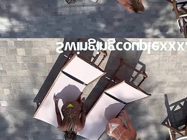 Swingers screw a sexy bikini sweetheart