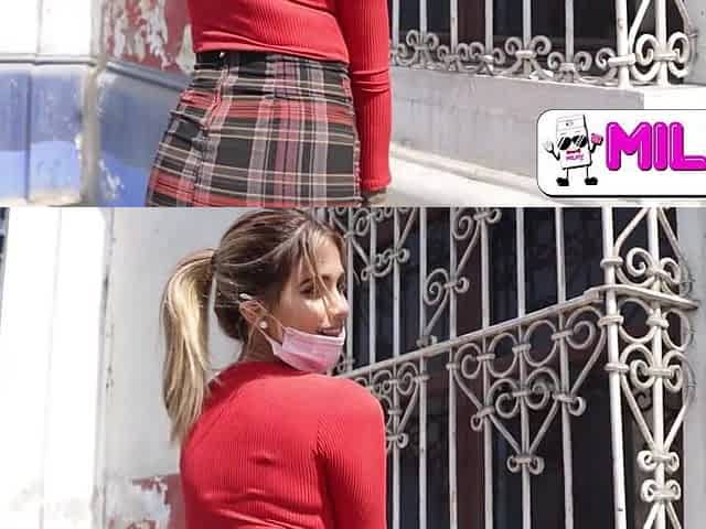 Sorry, I've a boyfriend!! Nice-looking breasty Venezuelan caught on the streets of Peru.
