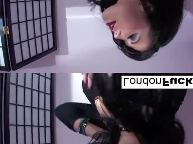 London's Sexy TV Anal Solo