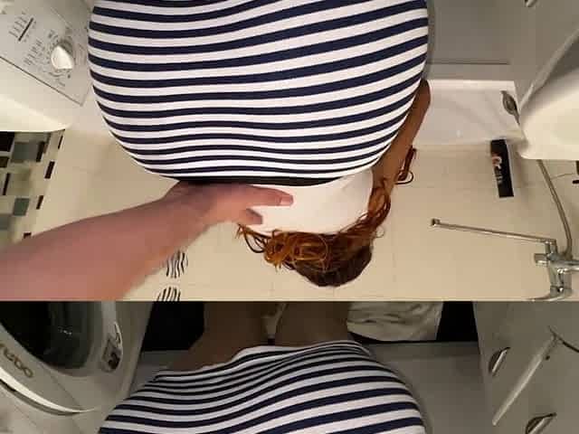 I lifted the MILF's skirt and engaged in anal sex