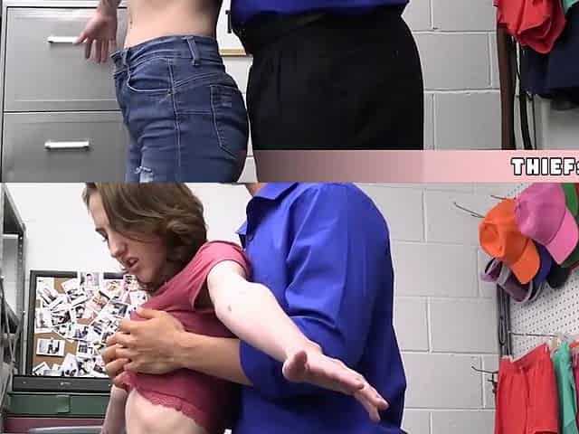 Skinny Teen 18+ Caught Stealing And Fucked