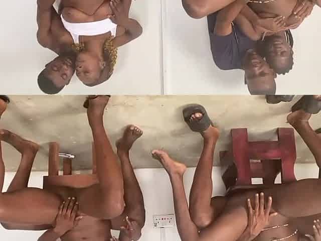 Foursome Afro sex