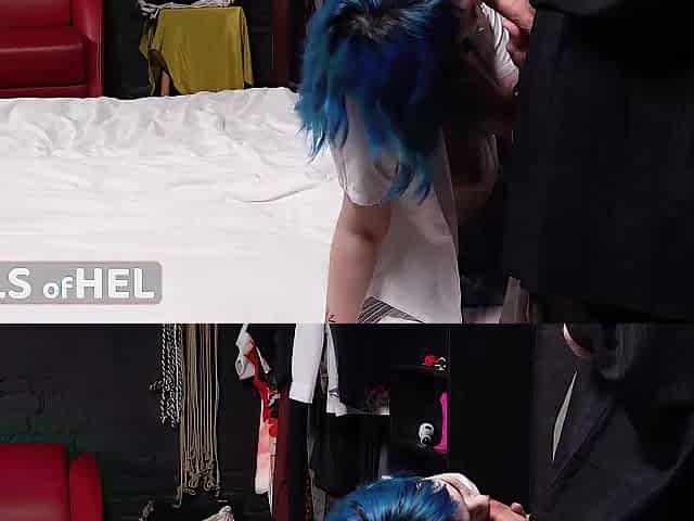 College cutie positions for a revealing photoshoot and gets banged by the photographer