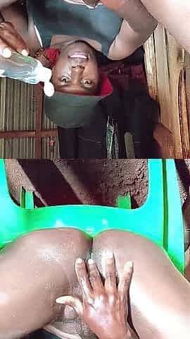 Sexyjayla254 toying her dark hole with large sex-toy then cum
