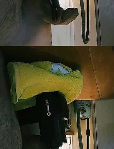 I started to clean the room, but the crave to cum won!
