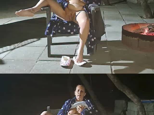 Large titties mother I'd like to fuck risky outdoor masturbation.