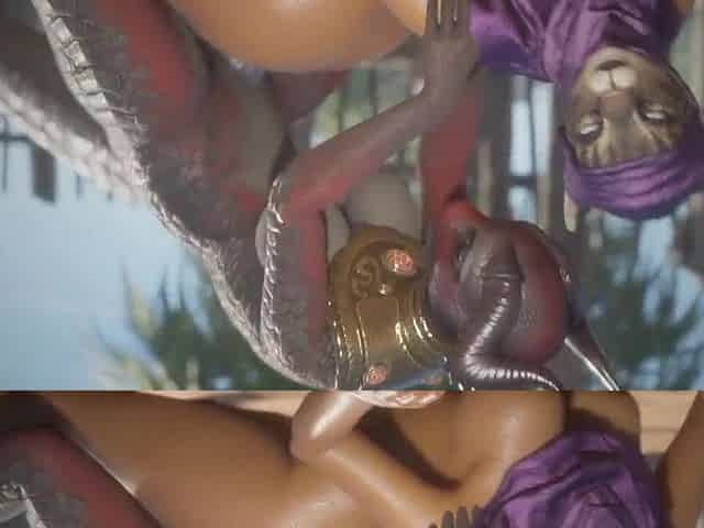 Dragon Futanari Fills A Bitch With Her Creamy Love