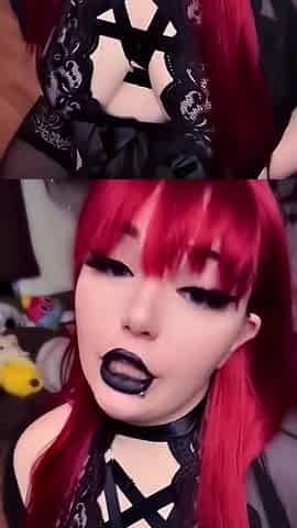 Redhead Whore Sucks Massive Cock