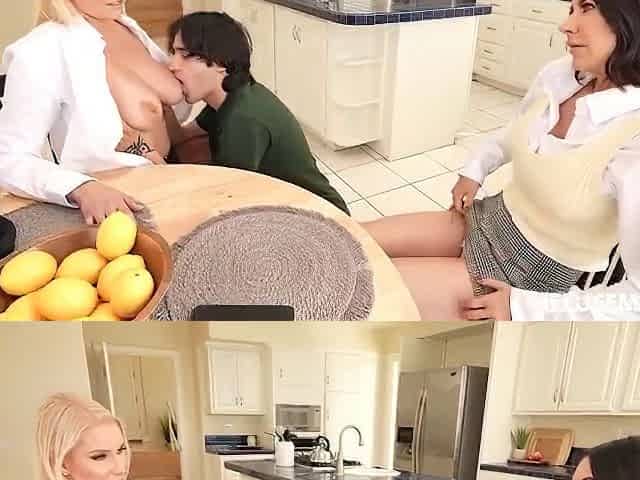 Brooke Barclays Two Hot Milfs Eager For Young Stud
