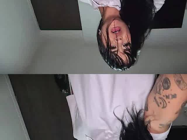 The technician who came to repair my computer discovers that I'm a livecam model and gives a decision that to