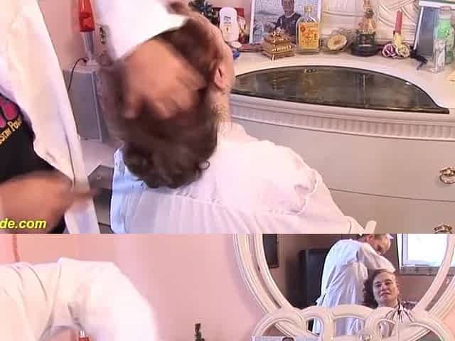 69 years mama drilled by hairdresser