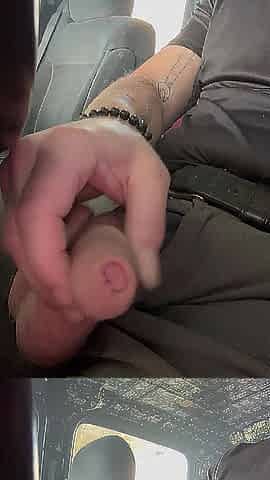 Stud strokes thick uncut ramrod until his large balls explode