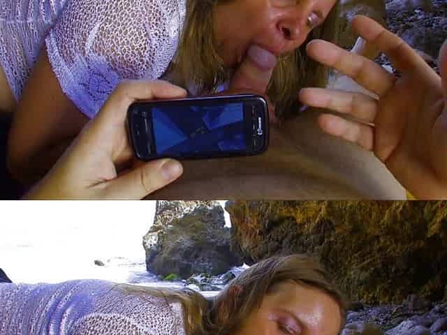 Full Mature Butt Pounded In Sea Cave - Ass fuck