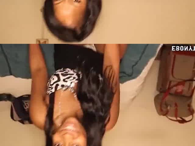 Hot black jerks off her boyfriend