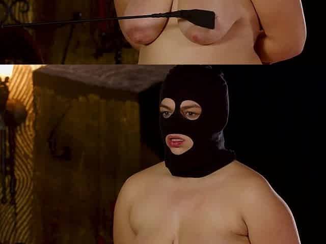 Chubby Alexa with big tits enjoys while being whipped hard