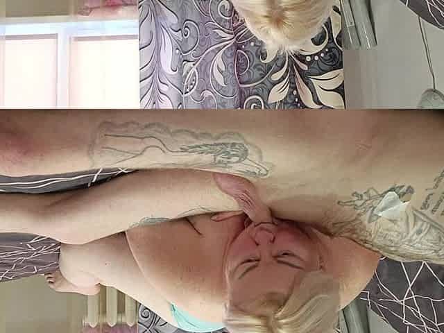Stepmom with Big Tits Gives Deep Blowjob and Swallows Cum