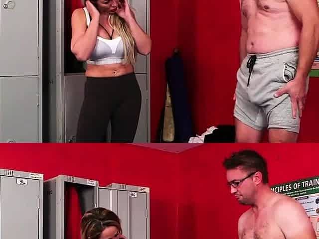 Bigtitted MILF voyeur beauty giving JOI
