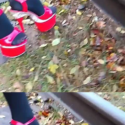 Lady L red high heels.