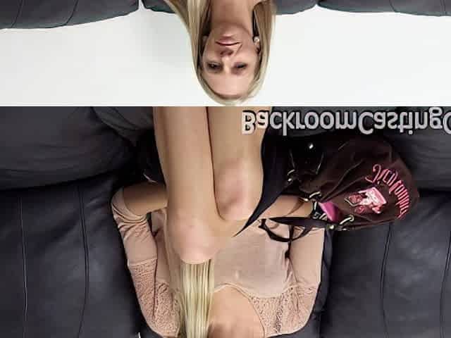 Ugly blonde with small tits got her ass rammed