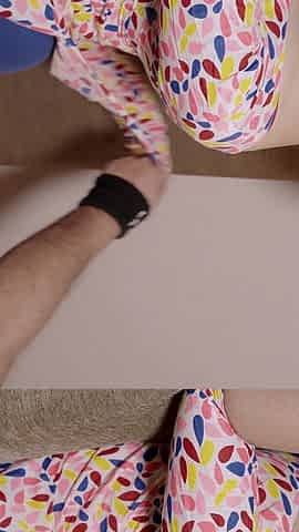 Stepsis Shirt Ripped off to Get Her Leggings
