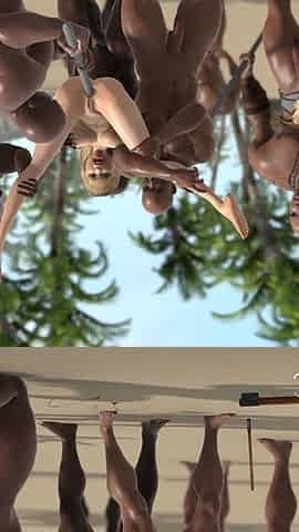 The last island of the savages. Tribal chief fucking young blonde