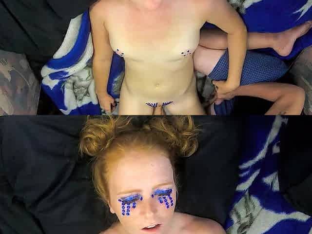 Natural Redhead Plays With Toys, Screws And Swallows in 4K