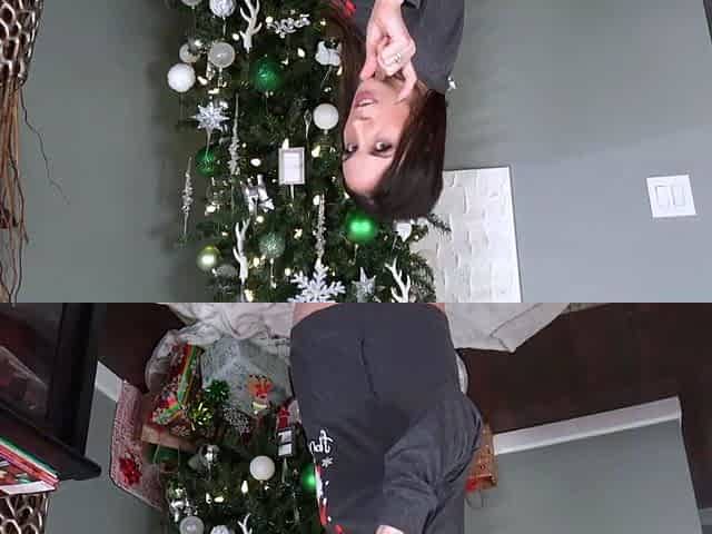 Stepmom Amiee Cambridge gets plowed by my dick for christmas