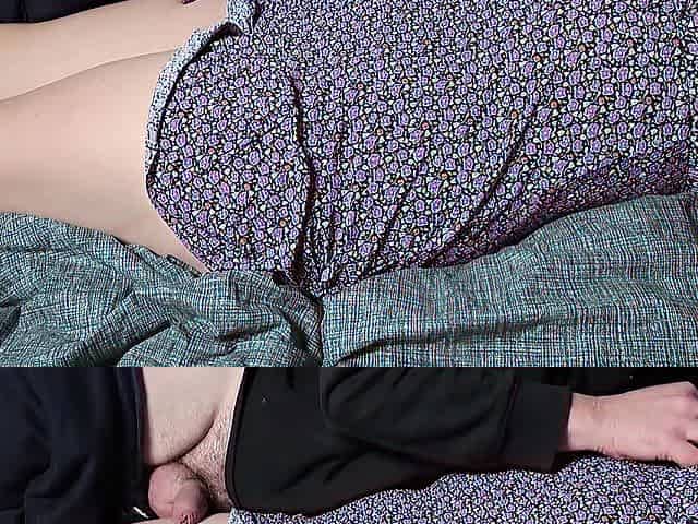 Sexy Dress Wank Cum On Hairy Pussy