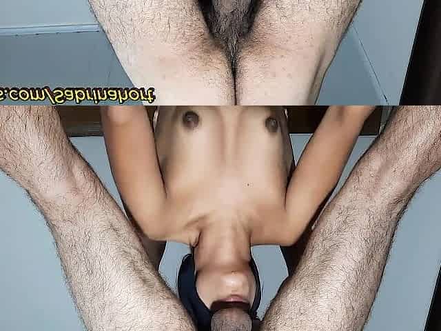 I ride an open booty with my thick dick, merely anal until I finish inside