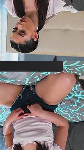 Adult Time - Horny Teen Aria Lee Caught Masturbating by Stepdad Tommy Gunn, Uses His Cock to Finish!