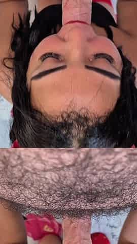 My Girlfriend Dressed in Devils for Halloween Sucks My Big Cock and Then We Fuck.