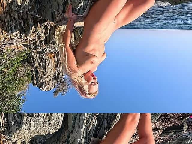 Hot Photo Model on Public Beach Gets Hard Anal Sex Creampie and Pee Jessijek