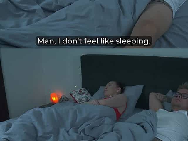Step Mom Tests Step Son's Secret Gift on Shared Hotel Bed New Year's Eve