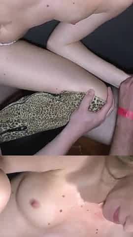 Blonde Housewife Inseminated in Gangbang