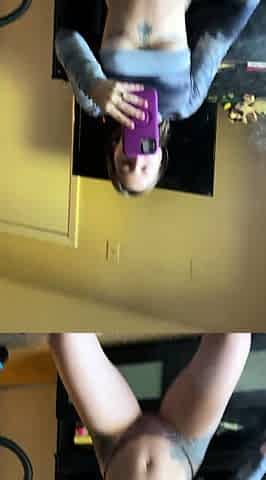 Lovely Amateur teen brunette masturbating outdoor