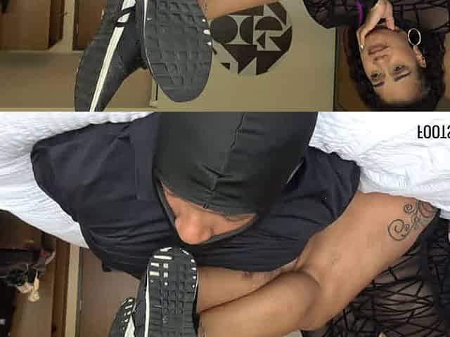 Selena ebony feet sniffing