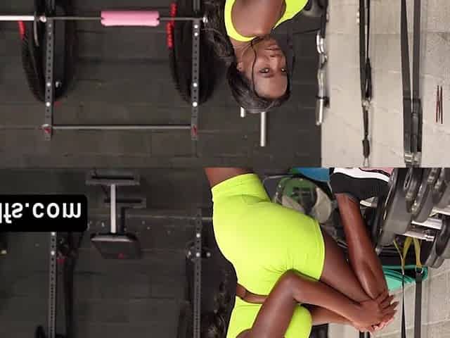 Consummate black mother I'd like to fuck workout and bang wit the favourable instructor