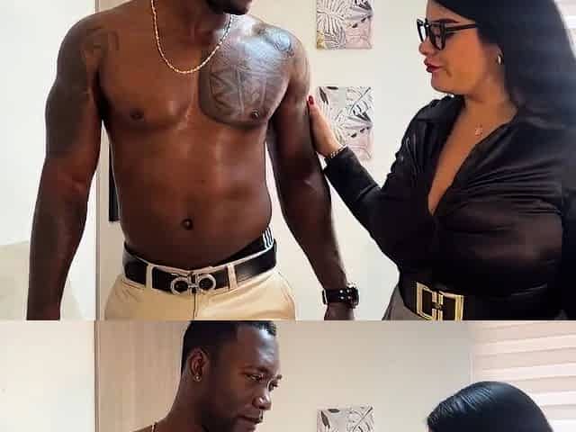 Issane - Horny Big Ass Boss Makes Her Black Employee Fuck