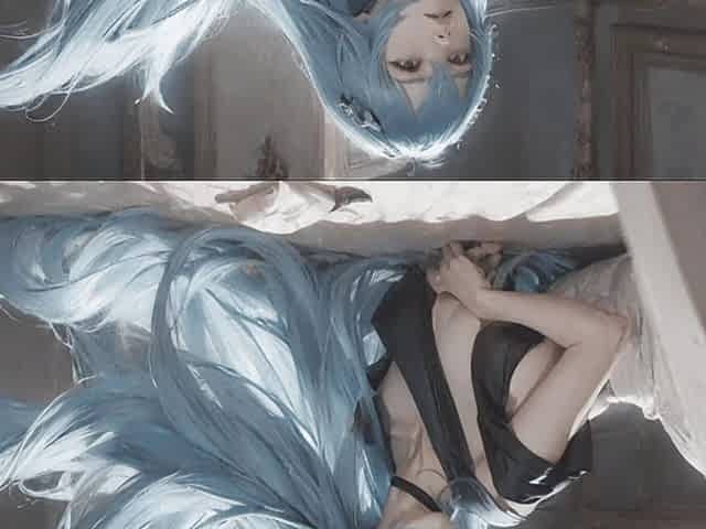 "AI generated Rei Ayanami"