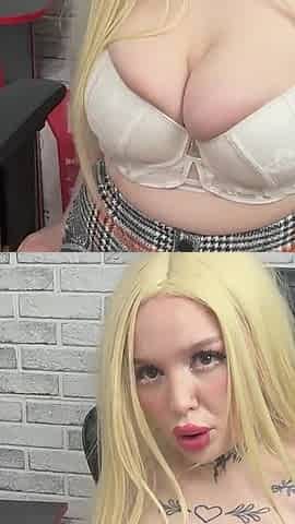 Very Hot Blonde Loves to Get Cum