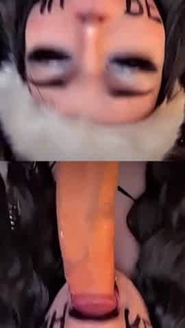 Fat Christmas Whore Sucks 3 Cocks