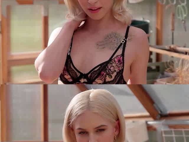 Petite blonde teen Kiara Cole softcore