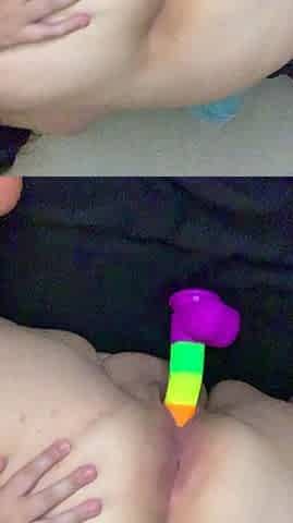 Close up ass creaming