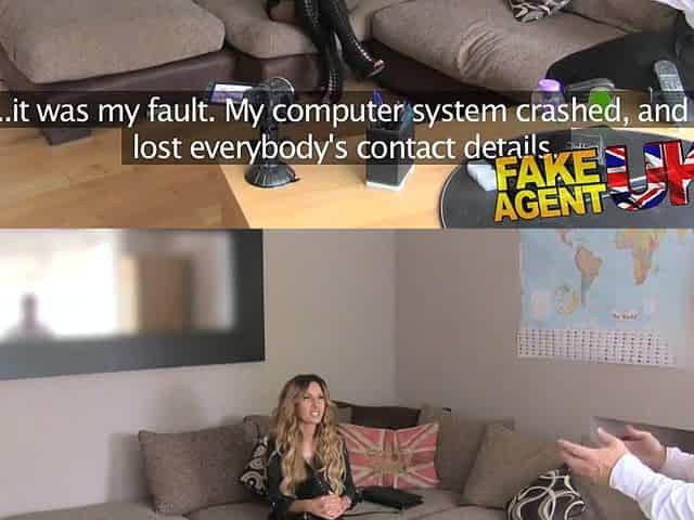 FakeAgentUK Constricted vagina Essex honey returns for 2nd casting
