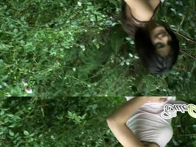 Busty cock teasing brunette latina teen strips
